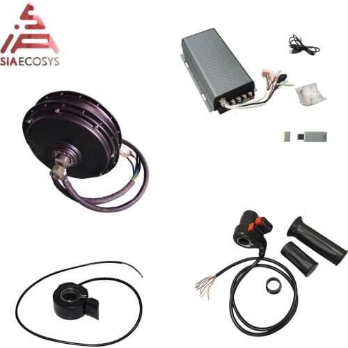QS Motor 205 3kW spoke hub motor with SVMC72150 controller including bluetooth adapter and Twist Throttle