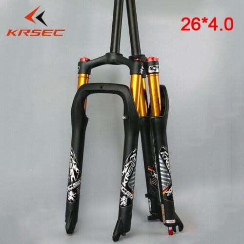 Fat Bike Fork Suspensao Bike 26*4.0" Disc Brake Snow Beach Bike Air Fork 9mm Bicycle Suspenton Fork