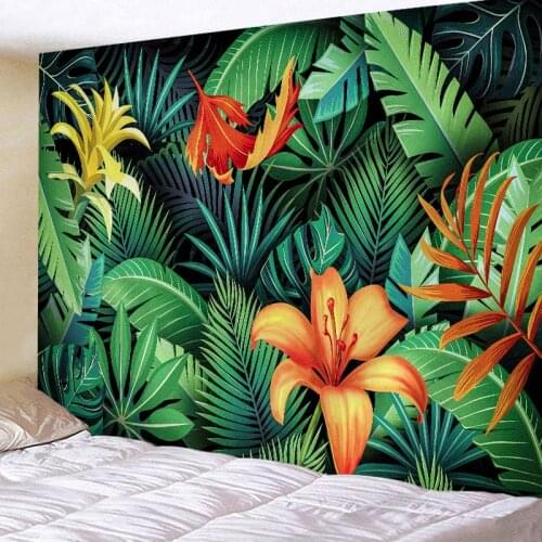 Tapestry Wall Hanging Bed Spread Beach Towel Table Cloth Yoga Mat Home Dec Floral Design Rectangle 150cmx130cm