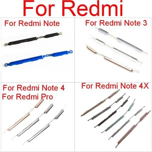 Power On/Off Side Button For Xiaomi Redmi Hongmi RedRice Note 3 4 4X Pro Volume Control Sidekey + Power Button Replacement Parts