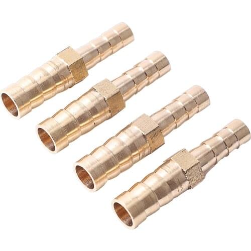Brass Hose Fitting 6mm to 8mm Barbed Reducer Connector Copper Coupler Adapter Garden Irrigation Water Hose Pipe Joint 5Pcs