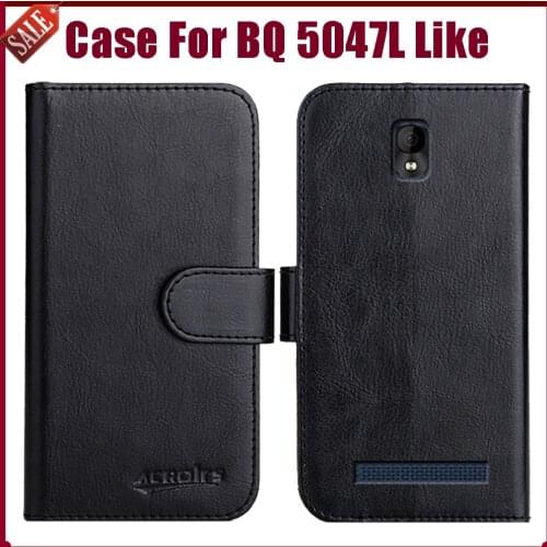 Hot! BQ 5047L Like Case 5" Fashion 6 Colors Flip Soft Leather Wallet Protective Cover For BQ 5047L Like Case Phone Bag