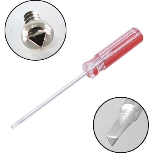 Hot 2.0~4.2mm Tip Triangle Screwdriver 130~185mm Total Length Chrome Plated Alloy Steel Magnetic Screwdriver Set 1~10pcs Red