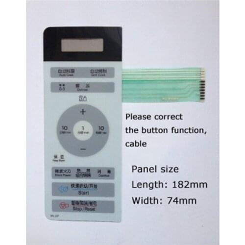 Microwave Oven Membrane Switch Control Touch Button for LG Microwave Oven Panel MG-5018MW MG-5018MV MG-5018MWR