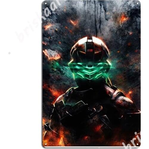Dead Space - Isaac Clarke Metal Signs Wall Cave Kitchen Custom Plaques Tin sign Posters
