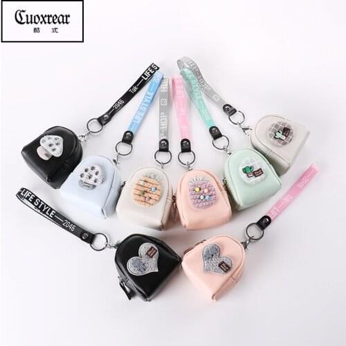 Fashion women wallets creative coin purse small PU coin bag card women cute mini key holder portable multifunctional wallet