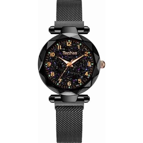 Fashion Starry Sky Women Watch Steel Magnetic Luminous Ladies Wristwatch Female Waterproof Diamond Girl Clock Horloges Vrouwen