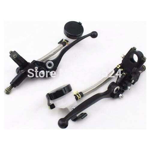 Motorcycle Black Hydraulic Brake Clutch Lever Master Cylinder For 22mm 7/8" Handlebar For Honda Suzuki Yamaha Kawasaki Custom