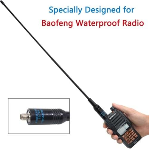 NAGOYA NA-771 SMA-Female 144/430MHz Dual Band Antenna for Baofeng Waterproof UV-XR UV-9R PLUS BF-9700 Walkie Talkie 2 Way Radio