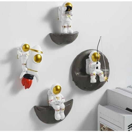 Resin Wall Decoration Astronaut Wall Shelves Home Decor Aesthetic Living Room Decoration Hang Nordic ing Wall Shelf Gifts