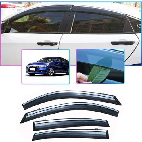 Window Deflectors For Honda ACCORD CV 2018 2019 car Styling Wind Decoration Guard Vent Visor Rain Guards Cover 4Pcs