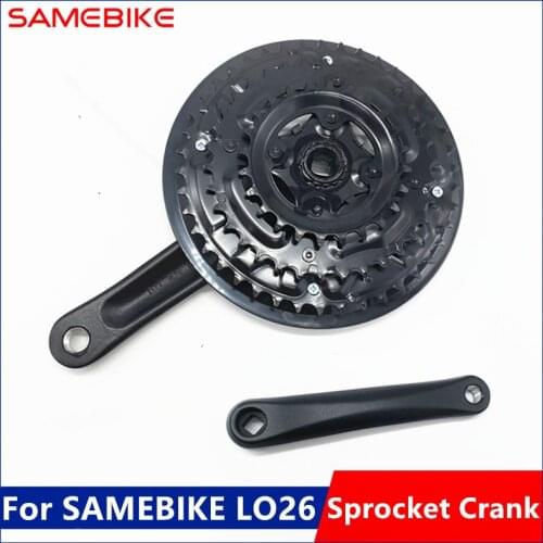 Original Sprocket Crank for SAMEBIKE LO26 500W Motor 21 Speed Electric Bicycle Cycling E-Bike Sprocket Crank Replacement