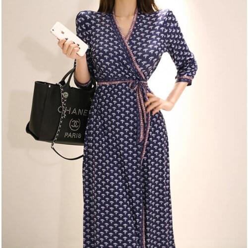 Fashion women new arrival sexy formal dress casual comfortable temperament trend vintage beach simple party print a-line dress