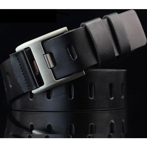Mens High Quality Luxury Brand Leather Belt Designer Belts Men Pin Buckle Black Business Trouser Strap Cinturones Hombre Cinto