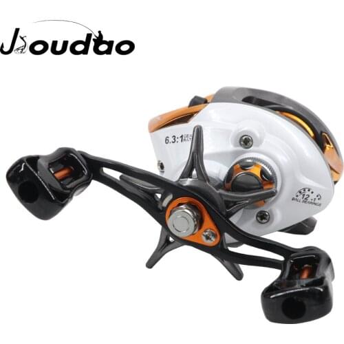 Jioudao LP Baitcasting Reel 6.3:1 High Speed Fishing Reel 10KG Max Drag Left Right Hand Reel Brake System Bass Reel Fishing