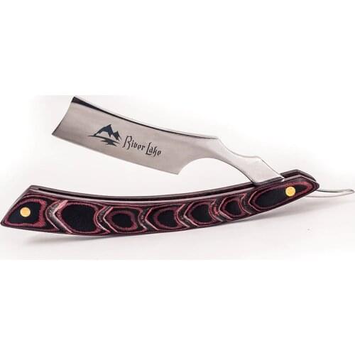River lake Folding Shaver Straight razor shaving Handle razor hand made wooden handle RAZOR straight razor