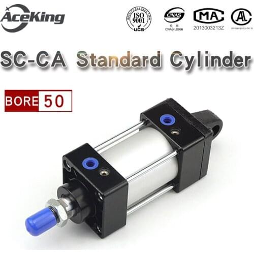 SC-CA SC50 standard cylinder SC50X25X50X75X100X125X150X175X200X250X300X400X500S single ear base CB accessory with CA bracket