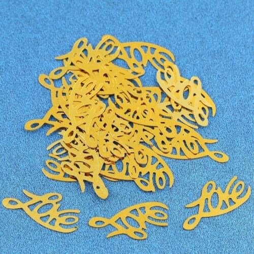Casamento "LOVE" Silver Gold Wedding Confetti Table Decoration Sprinkles Party Anniversary 10 Packs=3000pcs
