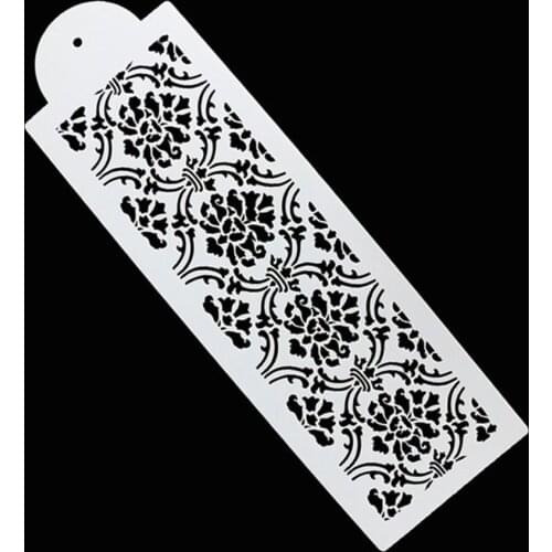 Damask Lace Border Stencil Template Mold Pad For Sugar Sieve Art Craft DIY Die Spraying