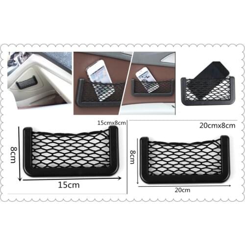 Universal black car seat side net storage pocket for BMW 330e M235i Compact 520d 518d 428i 530d 130i