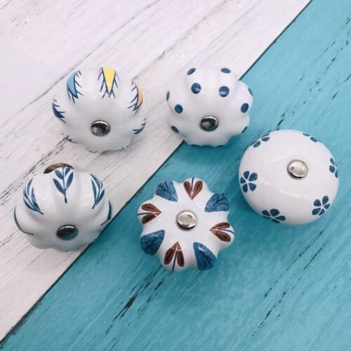1Pcs 40mm White Ceramic Cabinet Knobs with Znic Hardware Kitchen Cabinet Cupboard Door Dressser Wardrobe and Drawer Pull Handles