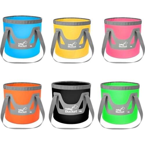 12L Collapsible Bucket Upgrade Water Container Camping Water Storage Bag For Outdoor Home Gardening Fishing
