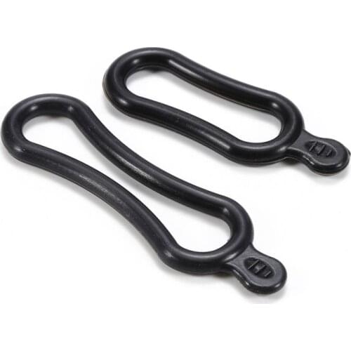 2 Pcs Silicone Rubber Band LED Handlebar Torch Holder for Bicycle Light Bike Light Holder Front Light Bulb for Bicycle TSLM1