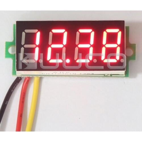 Digital Voltmeter DC 0~33.00V Voltage Meter Red Led display Digital Meter DC 12V 24V Volt Meter/Panel Meter/Monitor/Tester