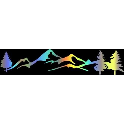 S51937 Various Sizes/Colors Car Stickers Vinyl Decal Tree Mountain Motorcycle Decorative Accessories Creative Waterproof