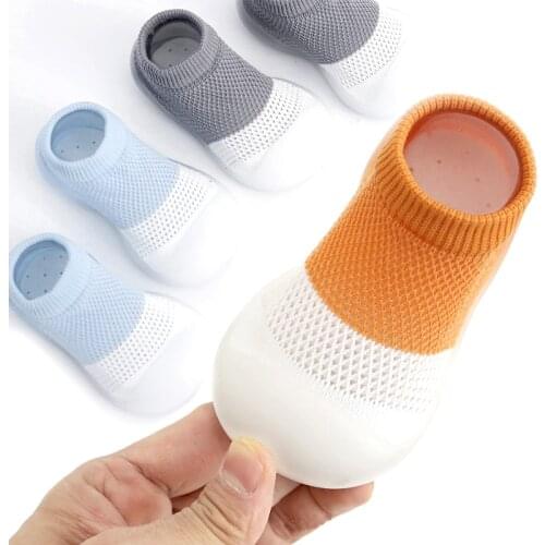 Children Anti-Slip Shoes Newborn Baby Girl Mesh Floor Socks Baby Boy Toddler Rubber Sole Indoor Sock Shoes First Walkers for Kid