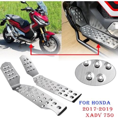 For Honda XADV 750 2017 2018 2019 Foot Plate Board Pedals Footrest Mat Pad Cover Protecter XADV750 X-ADV 750 Accessories 17 18