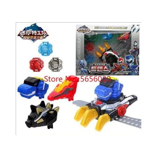 Mini Force Transformation Super Dinosaur Power Toy with Sound and Light MiniForce X Simulation Animation Summoner Mini Agent Toy
