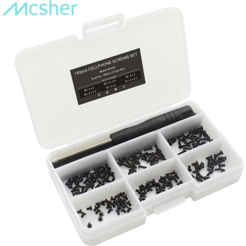 New 180 pieces M1.4 Cell Phone Screws Set for Android Phone