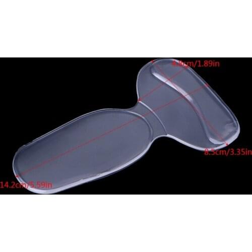 Q39C Silicone Gel Soft T Shape Heel Sticker Wear Proof Anti Slip With Thicken Cushion