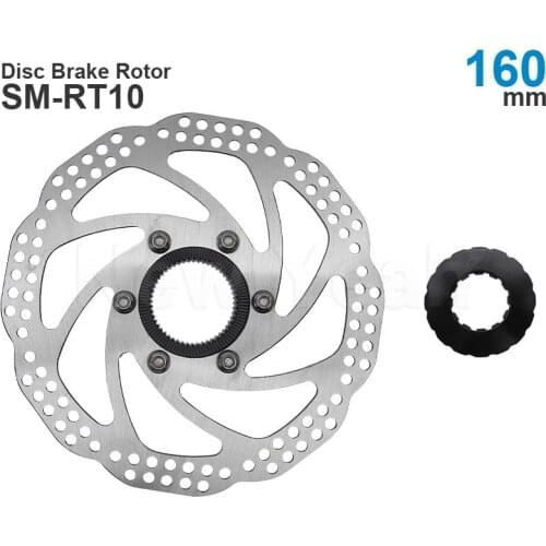 SM-RT10 Disc Brake Rotor and Lock ring -160 mm CENTER LOCK - 2mm thickness high quality stainless