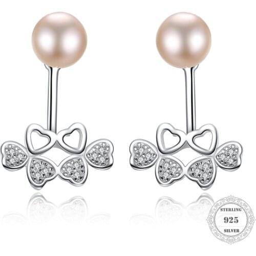 Bow Knot Pearl Stud Earrings,Thomas Style Glam Fashion Good Jewerly For Women,2020 Ts Gift In 925 Sterling Silver,Super Deals