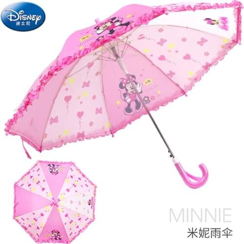 Disney cartoon minnie frozen sofia Princess Spider-Man Captain America folding hook children kids boys and girls cute umbrellas