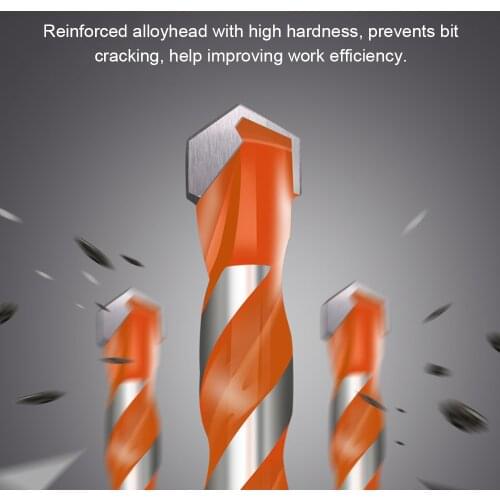 1Pcs Multifunctional Drill Bits Twists Drillhead Wall Ceramic Glass Punching Hole Working Tool 6mm 8mm 10mm 12mm Drill Bits