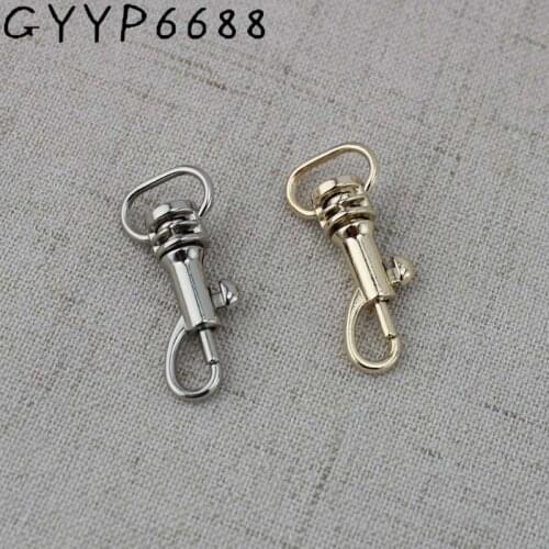 10pcs 11mm High quality hook Small trigger metal snap hook hardware carabines swivel clasp lobster claws Bag Parts Accessories