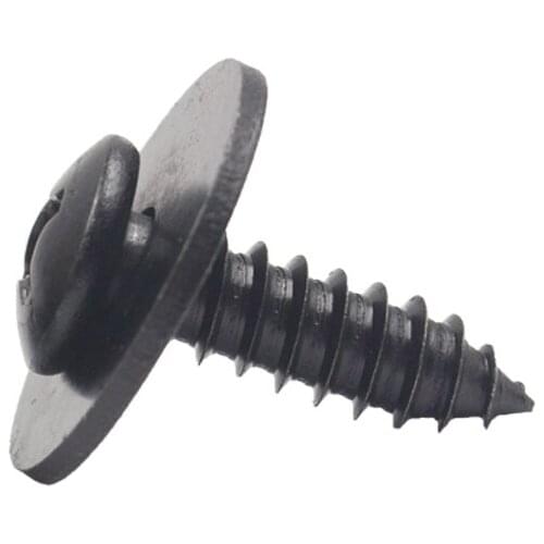 100Pcs 6mm Car Body Fender Screw Metal Clips Self Tapping Screw Rivet M6 Fastener Bolt