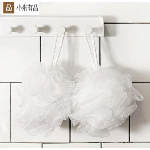 2PCS Youpin Qualitell Shower Ball Bathing Tool Body Brush Elastic Massage Bath Ball For Spa Bath Shower Sponge Rich in foaming