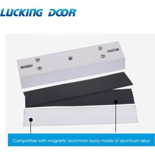 280kg Magnetic lock U shape bracket frameless glass door Access Control System Zinc alloy material