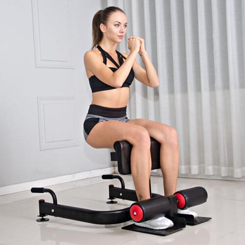 3-in-1 Padded Sit-Up Deep Sissy Squat Machine, Home Gym Fitness Equipment Workout Leg Exerciser