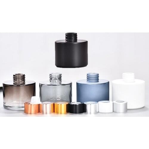 5pcs/lot 100ml Reed Diffuser Bottle 165g 71(Diameter)x70(Height)x26cm(Mouth) 5-color Black, White, Smoky Grey, Light Brown