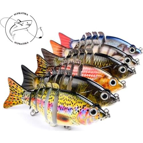 6 Segments Fishing Lure Wobbler Jointed Hard Bait Sinking Swimbait 100mm/15.6g 6# Hook Artificial Carp Bass Jerkbait For Sea