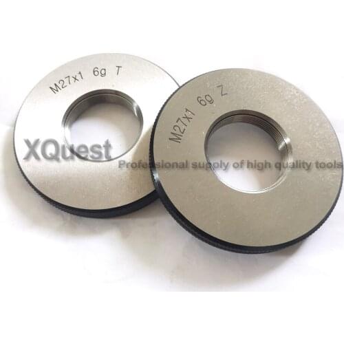 6G Metric thread ring gauge gauges set M27 M27X3 M27X2 M27X1.5 M27X1 GO NOGO T Z Fine screw thread Ring gage gages M27*1 M27*1.5