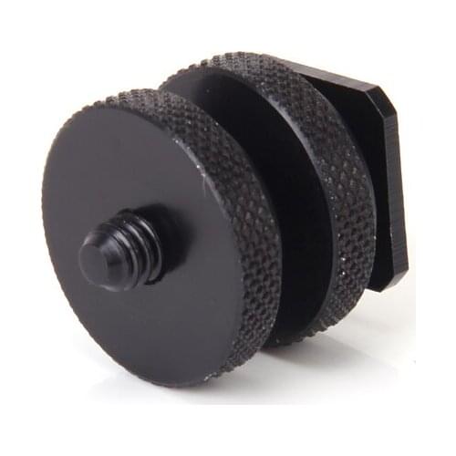 1/4inch Mount Adapter for Tripod Screw to Flash Hotshoe High Qualit