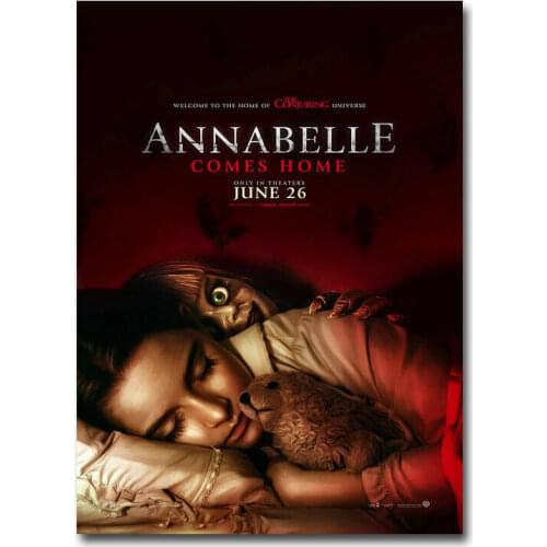 Annabelle 3 Horror Movie Silk Poster Wall Sticker Decoration Gift
