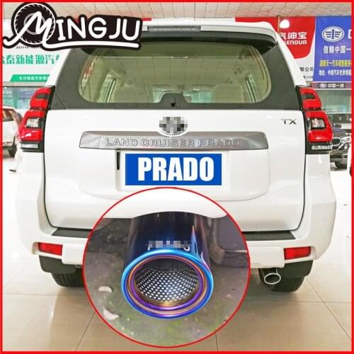 Stainless Steel Automobiles Car Exhaust Muffler fit for Toyota land cruiser prado car accessories Auto parts