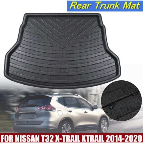 Car Boot Cargo Liner For Nissan X-Trail XTrail 2014 2015 2016 2017 2018 Rear Trunk Floor Mat Tray Carpet Mud Protector 1PCS